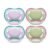 Philips Avent Ultra Air Pacifier – 4 x Light, Breathable Baby Pacifiers for Babies Aged 0-6 Months, BPA Free with Sterilizer Carry Case, SCF085/50