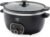 GreenLife 6QT Slow Cooker, Non-Toxic PFAS-Free Ceramic Nonstick Removable Interior Bowl, Programmable, Family Friendly, Keep Warm, Stovetop & Oven Safe, Dishwasher Safe Crock, Timer, Glass Lid, Black