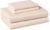 Amazon Basics 100% Organic Cotton Kids’ Sheet Set with Pillowcase, Full, Pale Pink