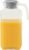 Gibson Home Raintree Glass Pitcher, 61 oz (1.8L) – Clear Water & Juice Pitcher with Lid and Easy-Pour Handle, Soda Lime Glass