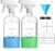 2 Pack Glass Spray Bottles with Silicone Sleeve,16oz Clear Glass Spray Bottles Refillable Empty Bottle with Adjustable Nozzle,Spray Bottle for Essential Oils,Cleaning Solutions,Pets,Hair