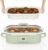 4 Quart Casserole Programmable Slow Cooker with Ceramic Baking Dish – Perfect Kitchen Small Appliance for Family Dinners, Oven Safe and Durable Bakeware for Lasagna, Roasts (Sage)