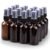 Wedama Spray Bottle, 2 oz Fine Mist Glass Spray Bottles, Little Refillable Liquid Containers for Watering Flowers Cleaning (16 Pack, Amber)