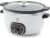 GreenLife 6QT Slow Cooker, Non-Toxic PFAS-Free Ceramic Nonstick Removable Interior Bowl, Programmable, Family Friendly, Keep Warm, Stovetop & Oven Safe, Dishwasher Safe Crock, Timer, Glass Lid, White