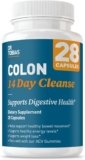 Dr. Tobias Colon Cleanse – Constipation Relief & Gut Health Support for Women & Men | 14 Day Colon Cleanser for a Gentle Colon Detox & Gut Flush – 28 Capsules (1-2 Daily)