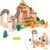 Montessori Wooden Building Blocks for Toddlers Ages 3+ – 168 Pieces Educational Stacking Sorting Toys with Animal Shapes Swings and Patterns