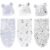 3-Pack Organic Swaddle Sleep Sacks – Newborn Ergonomic Swaddles 0-3 Months – Baby Blanket Wrap