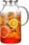 1 Gallon thickened Glass Pitcher with Lid and Spout, Borosilicate Glass Carafe for Hot/Cold Drink, Water Pitchers for Fridge, Extra Large Jug with Handle for Iced Tea, Coffee,Juice,Homemade Beverage