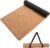 U&M Cork Yoga Mat Non-Slip, Resists Sweat and Odors Exercise Mat with Carrying Strap for Hot Yoga, Pilates, Floor & Fitness Workouts, Fitness Mats Non-Slip Natural Rubber Base & Cork Mat (72” x 26” x 5mm Thick)