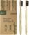 Biodegradable Bamboo Toothbrushes 12pack Non Plastic Toothbrush Natural Wooden Travel Size Organic Charcoal Tooth Brush