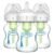 Dr. Brown’s Natural Flow Anti-Colic Options+ Wide-Neck Glass Baby Bottles 5 oz/150 mL, with Level 1 Slow Flow Nipple, 3 Pack, 0m+