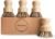 Bamboo Dish Brush Set,4 Pack Kitchen Palm Pot Brush with Union Fiber, Natural Bamboo Dish Scrub Brush for Cleaning Pots,Pans,Sinks,Woks,Vegetables