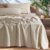 SONORO KATE 100% French Pure Linen Sheets, Breathable and Durable Linen King Size Sheets, Anti-Tear Linen Bed Sheets, Machine Washable, 16 Inch Deep Pocket – 4 Piece (Natural Linen, King)