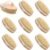 8 Pcs Dry Brushing Body Brush Exfoliating Brush with Massage Nodule Dry Skin Body Scrubber for Shower Bath Back Circulation Improvement Dead Skin Exfoliator (4.92 x 2.55 Inches, Wood Color)