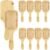 10Pcs Bamboo Hair Brush,9.84 x 3.15 in Wooden Hairbrush Bulk Round-tipped Bristles Anti-Static Hair Brush,Women Natural Wood Brush for Hair