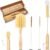 Bottle Brush Set – Ergonomic & Plastic Free Bamboo Bottle Brush, All in One Bottle And Straw Brush Cleaning Set, Sturdy Eco Friendly Water Bottle Cleaner Brush Set, Great Baby Bottle Cleaner Brush Set