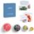 Stasher Silicone Reusable Storage Bags & Stretch Lids, 10-Pack Starter Kit, Reusable Freezer Bags, Microwave, Dishwasher, Oven Safe, Sous Vide, Lunch Containers, Eco Friendly, Food Storage Bags, Clear