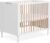 Dream On Me Lucas Mini Convertible Crib in White Oak, Rounded Spindles, Converts from a Baby Crib to Day Bed and Kids Sofa, Perfect for Small Spaces, Three Adjustable Mattress Height Positions