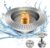 Kitchen Sink Drain Strainer Stainless Steel,Sink Food Catcher Press – Activated, Kitchen Sink Stopper and Drain Stop,Drain Cover Plug Filter Kitchen Sink,Sink Strainer Basket,Gold Kitchen Accessories