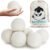 Wool Dryer Balls, Organic Wool Balls for Dryer Laundry Balls for Dryer Reusable 6P Reducing Clothing Wrinkles,Saving Drying Time and Fabric Fluffier 100% New Zealand Wool Lint Balls