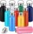 Mimorou 10 Pcs 17 oz Stainless Steel Sports Water Bottle Insulated Reusable Water Bottles with Handle Metal Bottle for Hikers Gift, 10 Colors