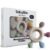 [BabyBite] Teethers Silicone and Beechwood Animal Teether for Sensory and Developmental Play for Baby and Toddler 100% BPA Free Food Grade Silicone, Beige