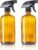 16oz Amber Glass Spray Bottles for DIY Essential Oil Cleaning Solutions, Household, Pets, Plants, 2 Pack