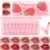 10 Pcs Lip Tint Set Cute Glossy Lip Stains and Matte Lipsticks with Long-lasting and Quick-drying Mini Lip Gloss Lipstick for Makeup Gift (Strawberry, Lipstick)