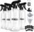 Veco 500mL (17oz) Graduated Spray Bottles, 4-Pack — 360° Any-Angle Spraying for Easy Dilution, Leak-Resistant spray bottles for Cleaning, Plants, Hair & Pet Use + Foldable Funnel