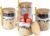 Overnight Oats Containers with Lids,16oz Overnight Oats Jars 4 Pack, Oatmeal Cups,Meal Prep Containers,Glass Meal Prep Containers with Lids,China Pudding Jars