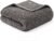 Woolrich Burlington Berber Blanket Super Soft, Cozy Lightweight Cover with Luxurious Velvet Binding, Modern Trendy All Season Bedspread Bedding-Set, Full/Queen: 90×90, Grey