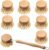 Patelai 8 Pieces Wooden Kitchen Dish Brush Include Bamboo Scrub Cleaning Brush and Replacement Heads Dish Scrubber for Kitchen Room Cleaning Supplies