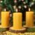 3 Pack Natural Beeswax Pillar Candles,Handmade Pure Beeswax Rolled Candle-60 Hours Long Burning,Honeycomb Bees Wax Candles for Home, Prayer,Dripless Smokeless Unscented Pillar Candle 2x4in