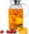 Bandesun Vintage Glass Pitcher with Lid, Heat Resistant Borosilicate Water Jug, 68 oz/ 2 Liter Water Pitcher with Handle and Spout for Fridge, Carafe for Hot/Cold Coffee, Tea,Beverage 1Pack