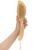GranNaturals Dry Skin and Body Brush – 11.4 Inches – Improve Blood Circulation, Exfoliate Skin, Reduce Cellulite – Curved Natural Bristle Exfoliating Brush for Back, Legs, Feet