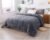 KASENTEX Super Ultra Soft Luxury Plush Sherpa Comforter, Cozy Reversible Fleece – Goose Down Alternative Fill, Machine Washable Bedding, Excalibur Grey, Queen Size