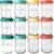 Mason Bottle 8oz Breast Milk Storage Jars (12-Pack) – Reusable Glass Baby Food Containers with Lid for Baby Formula & Breastmilk – Airtight, Stackable, Freezable