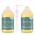 WHOLENATURALS Pure Castile Soap Liquid, EWG Verified & Certified Palm Oil Free Unscented, Natural, Mild & Gentle Non-gmo & Vegan – Organic Body Wash, Laundry, Pet/Dog and Baby Soap -Pack of 2 w/pump