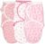 100% Organic Cotton Swaddle Blanket Baby Girl Infant Sleep Sack Wrap, Adjustable Infant Swaddle Wrap Newborn Babies Small 0-3 Months. (Hearts and Flowers 3 Pk)