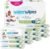 WaterWipes Sensitive+ Baby & Toddler Wipes, 3-In-1 Cleans, Cares, Protects, 99.9% Water, Textured Clean, Unscented & Hypoallergenic, 720 Count (12 Packs)