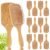 Tessco for you 12 Pcs Bamboo Hair Brushes Bulk Blank Wooden Paddle Brush Natural Scalp Massage Anti Static Hairbrush Engraving DIY Gifts for Women, Party, Wedding(9.65” X 3.35”,Natural)