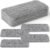 12 Pack Microfiber Replacement Mop Pads, 16”x5.5” Compatible with Most Reveal Mop Reusable Wet/Dry Replacement Refills for 14” to 16” Spray Mops Heads, Gray