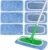 6 Pack Reusable Microfiber Mop Pads Compatible with Swiffer Sweeper, Dry Sweeping Cloths & Wet Mopping Cloths, Washable Mop Pads for Surface/Hardwood Floor Cleaning