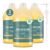 WHOLENATURALS Pure Castile Soap Liquid, EWG Verified & Certified Palm Oil Free Unscented, Natural, Mild & Gentle Non-gmo & Vegan – Organic Body Wash, Laundry, Pet/Dog and Baby Soap -Pack of 3 w/pump