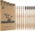 Gufiky Bamboo Toothbrushes – 10 Pack, Soft Castor Oil Bristles Natural Toothbrush, Biodegradable, Non-Toxic Eco-Friendly Wooden Toothbrush for Adults, Plastic-Free Toothbrush & Packaging