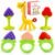 Baby Teething Toys 6-Pack | Newborn Teether Set | Food Grade Silicone | Freezer Safe | Soothing & Calming | BPA-Free | Frozen Teething Toys for Babies 0-6 Months | Essential Baby Gear