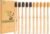 Bamboo Toothbrush Medium Bristle, 10Pcs Biodegradable Bulk Wooden Toothbrushes