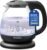 Elite Gourmet EKT1001 Electric 1.0L BPA-Free 1100W Glass Kettle Cordless 360° Base, Stylish Blue LED Interior, Handy Auto Shut-Off Function – Quickly Boil Water For Tea & More, Black
