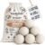 WoollyPals Dryer Balls (6-Pack, XL Size) – 100% New Zealand Wool – No More Dryer Sheets – Eco Dryer Balls – Reusable – Softens Laundry – Reduces Drying Time & Static – with Storage Bag (Plain White)
