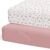 Crib Sheets Neutral – Fitted Baby Crib Sheets Bed for Girl Boy – 2 Pack Standard & Toddler Mattress (Juliette) – Buttery Soft Organic Cotton Blend
